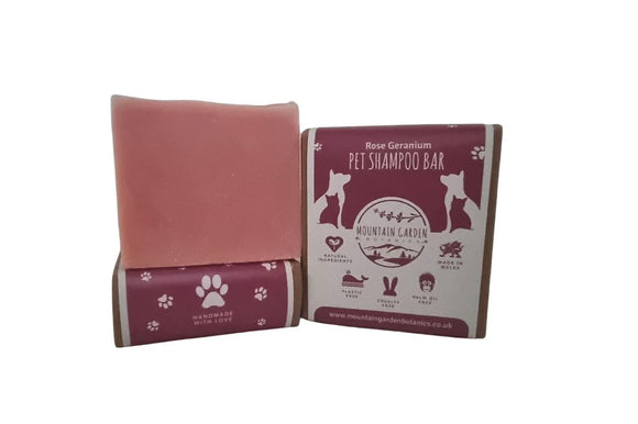 Mountain Garden Pet Shampoo Bar - Rose & Geranium