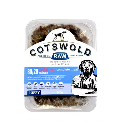 Cotswold 80/20 Beef & Tripe Mince for Puppies