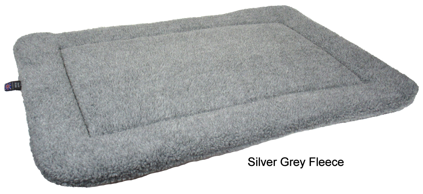 P&L Rectangular Fleece Cushion Pad Silver/Grey