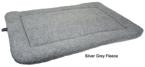 P&L Rectangular Fleece Cushion Pad Silver/Grey