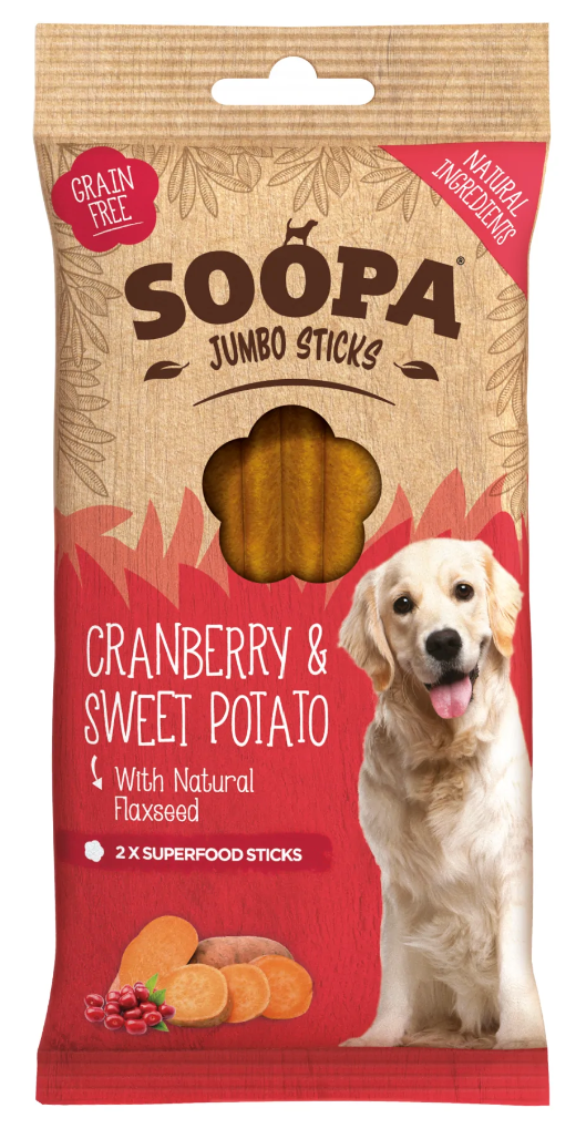Soopa Cranberry & Sweet Potato Jumbo Sticks