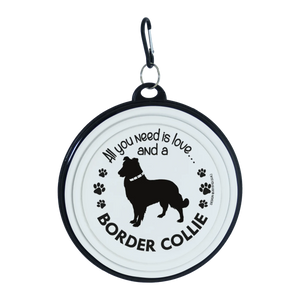 Pet Parade Border Collie Travel Bowl