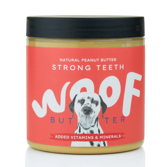Woof Butter Strong Teeth Health: Natural Peanut Butter for Dogs 250g