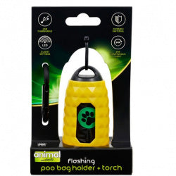 Animal Instincts Flashing Safety Poop Bag Holder & Torch