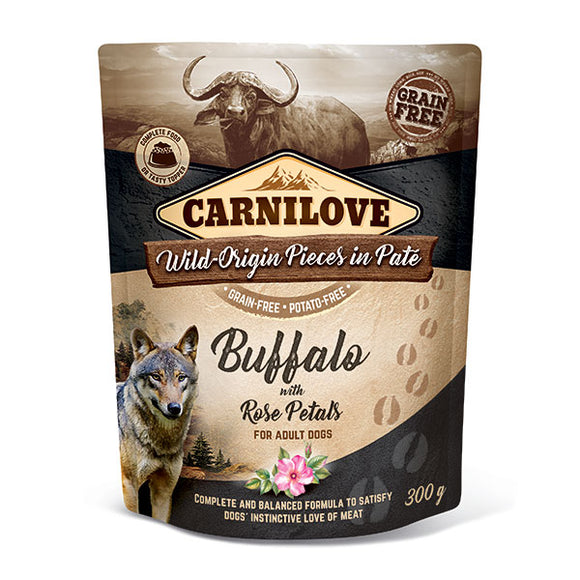 Carnilove Buffalo with Rose Petals (Wet Pouch)