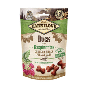 Carnilove Duck with Raspberries Crunchy Snacks for Cats