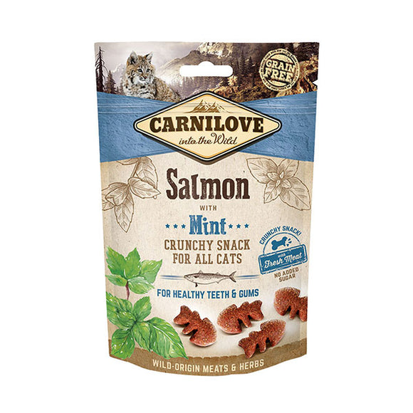 Carnilove Salmon with Mint Crunchy Snacks for Cats