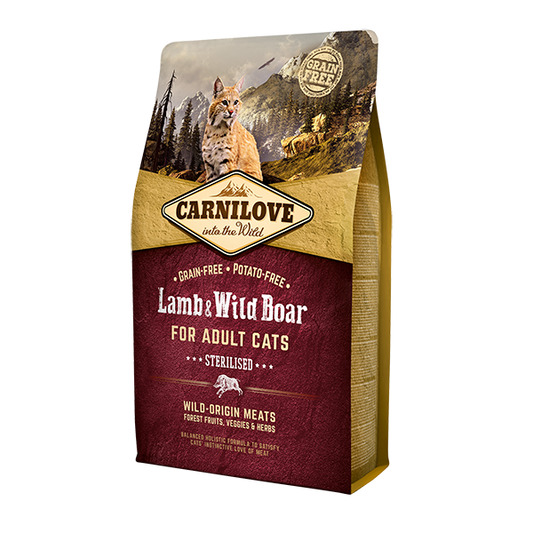 Carnilove Lamb & Wild Boar Dry Cat Food