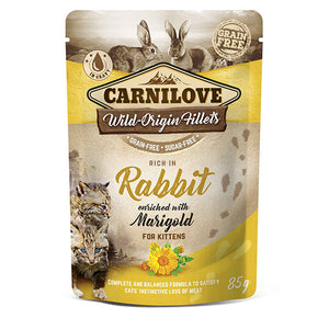 Carnilove Kitten Rabbit with Marigold (wet pouch)