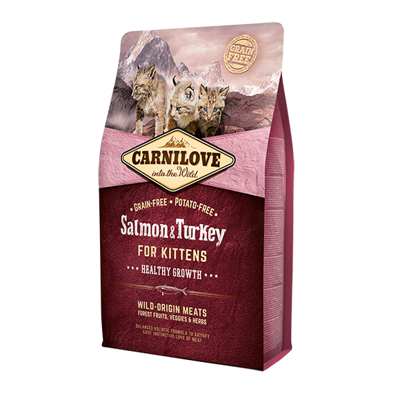 Carnilove Salmon & Turkey Dry Kitten Food