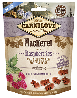 Carnilove Crunchy Snack Mackerel with Raspberries