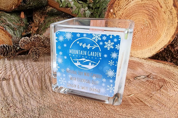 Mountain Garden Natural Soy Wax Candle - Ginger & Sweet Orange