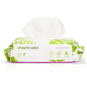 Earth Rated Pet Grooming Wipes Lavender