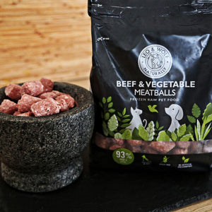 Leo & Wolf Beef & Veg Meatballs 1kg