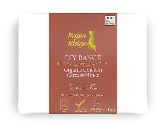 Paleo Ridge Organic Chicken Carcass Mince 1kg