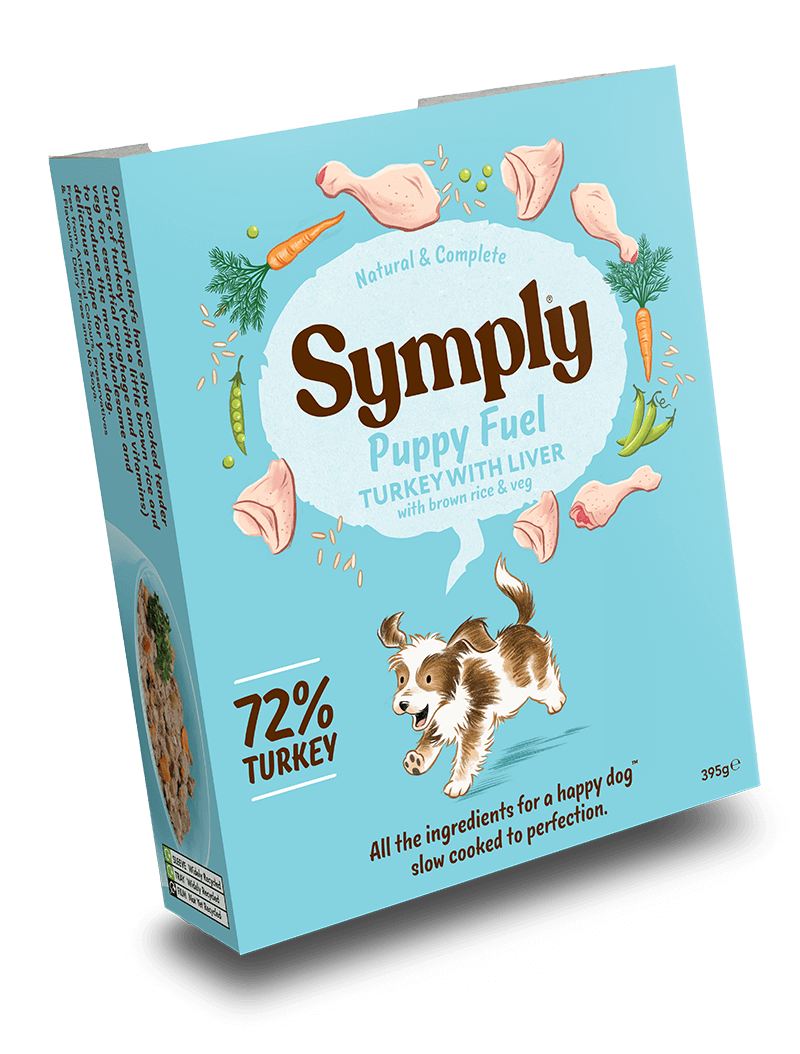 Symply Tray Puppy - Turkey with Liver 7x395g