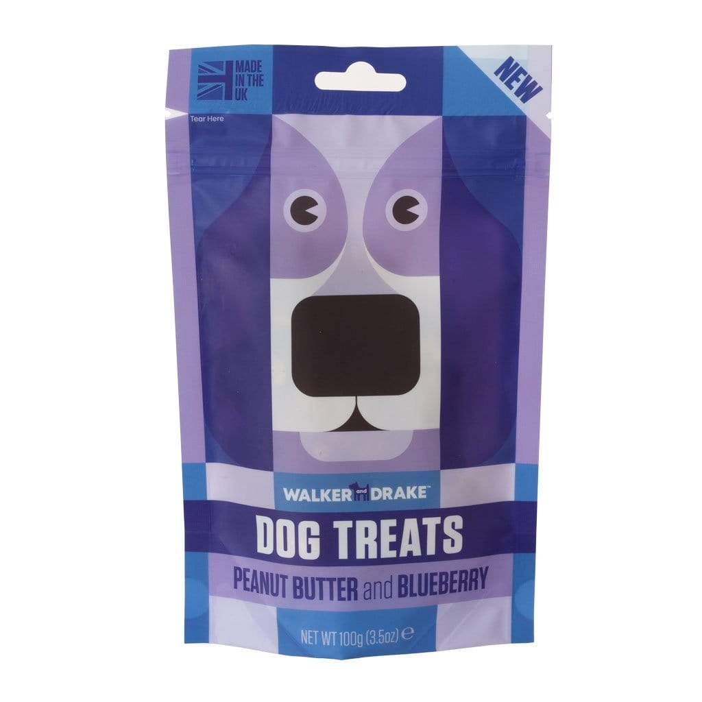 Walker & Drake Treats - Peanut Butter & Blueberry 100g